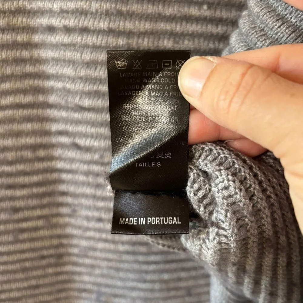 Cop.Copine Knit Gray Cowl Neck Sweater Sz Small